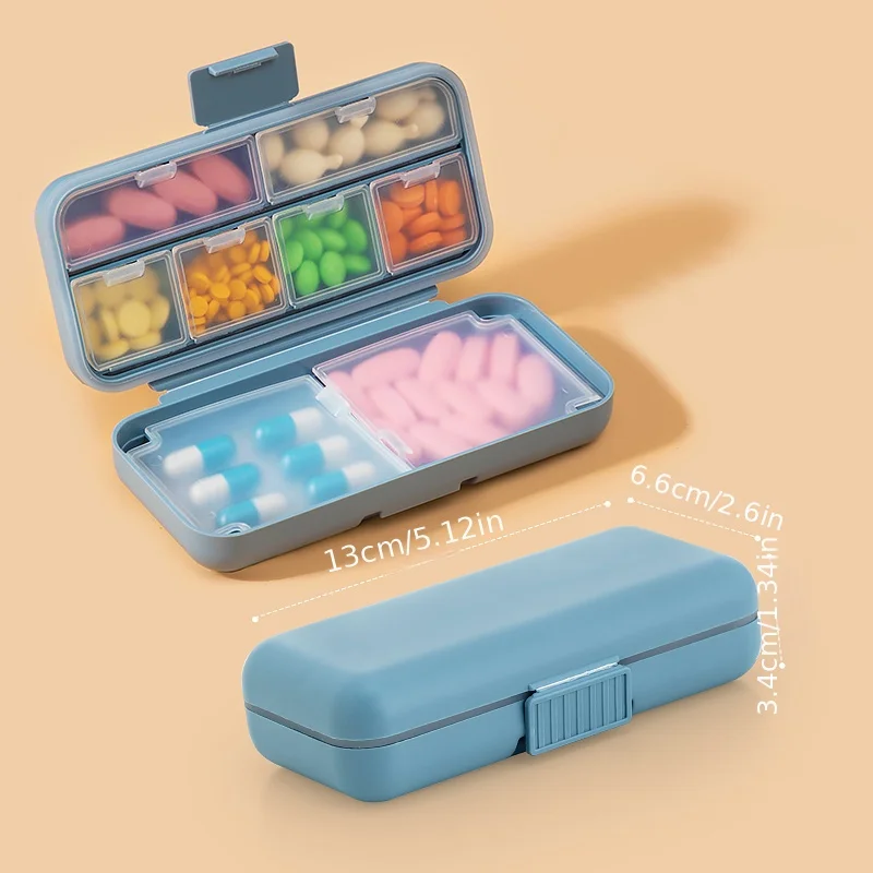 Portable Pill Storage Box Sealed Travel