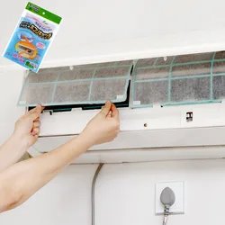 2Pcs Air Conditioner Filter Papers Wind Outlet Dustproof Protection Cover Net Dust Filter Screen Self-Adhesion Filter Papers