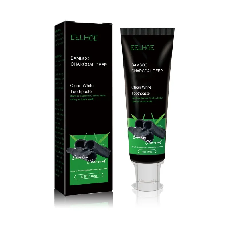 Bamboo Charcoal Deep Cleansing Toothpaste Teeth Stains Oral Odor Yellow Teeth Remove Brightens White Fresh Care Toothpaste