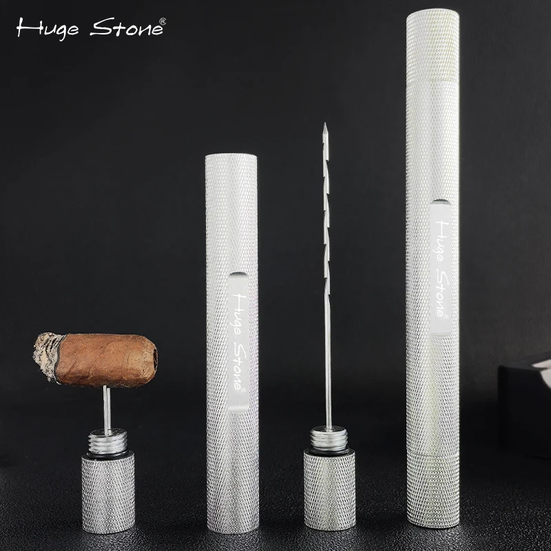 Cigar Draw Enhancer Tool Needle & Nubber in Gunmetal smoking acecessories