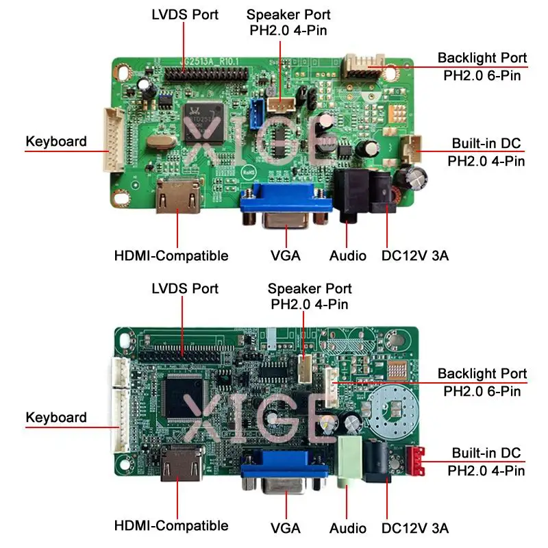 Fit M101NWT2 HT101WSB LP101WSA CLAA101NB01 M101NWT4 LCD Monitor 58C Drive Controller Board 40-Pin LVDS 1024*600 10.1