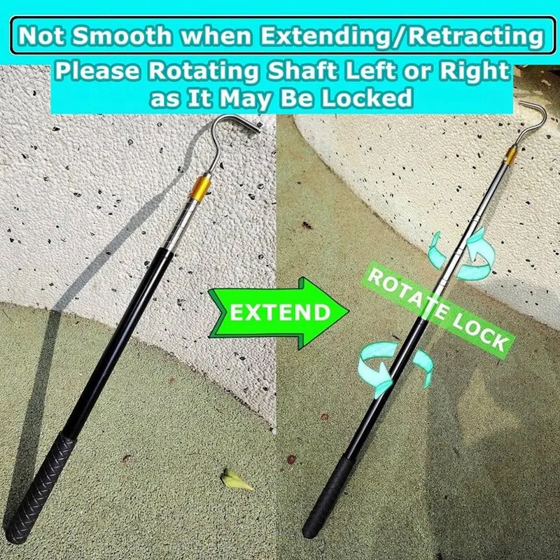 Snake Hook Reptile Catcher Stick Pole Snake Handling Tool Kit For Rattlesnakes Python Copperhead Removal Catching snake catching tool
