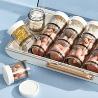 Portable Small Medicine Box Pill Box Portable One Week Large-capacity Pill Carry-on Medicine Box Sub-packing Box Medicine Dispen 3