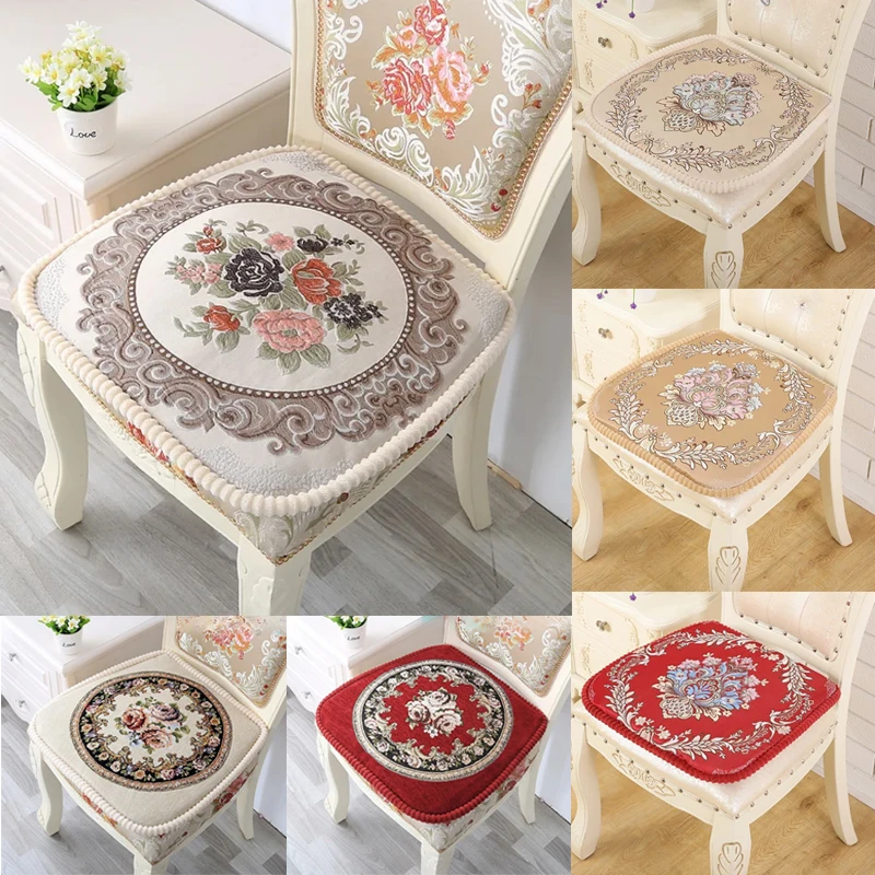 

Europe Palace Style Seat Pads Dining Chair Cushion Outdoor Cushion Summer Garden Home Decorations Cojines Decorativos