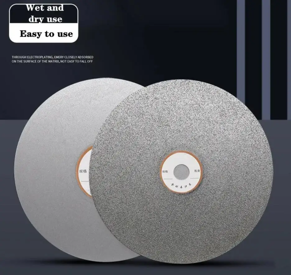 Disco De Pulido Plano 150 Mm (6") Con Placa De Zinc - Para Joyería Y Gemas, Compatible Con Pasta De Diamante
