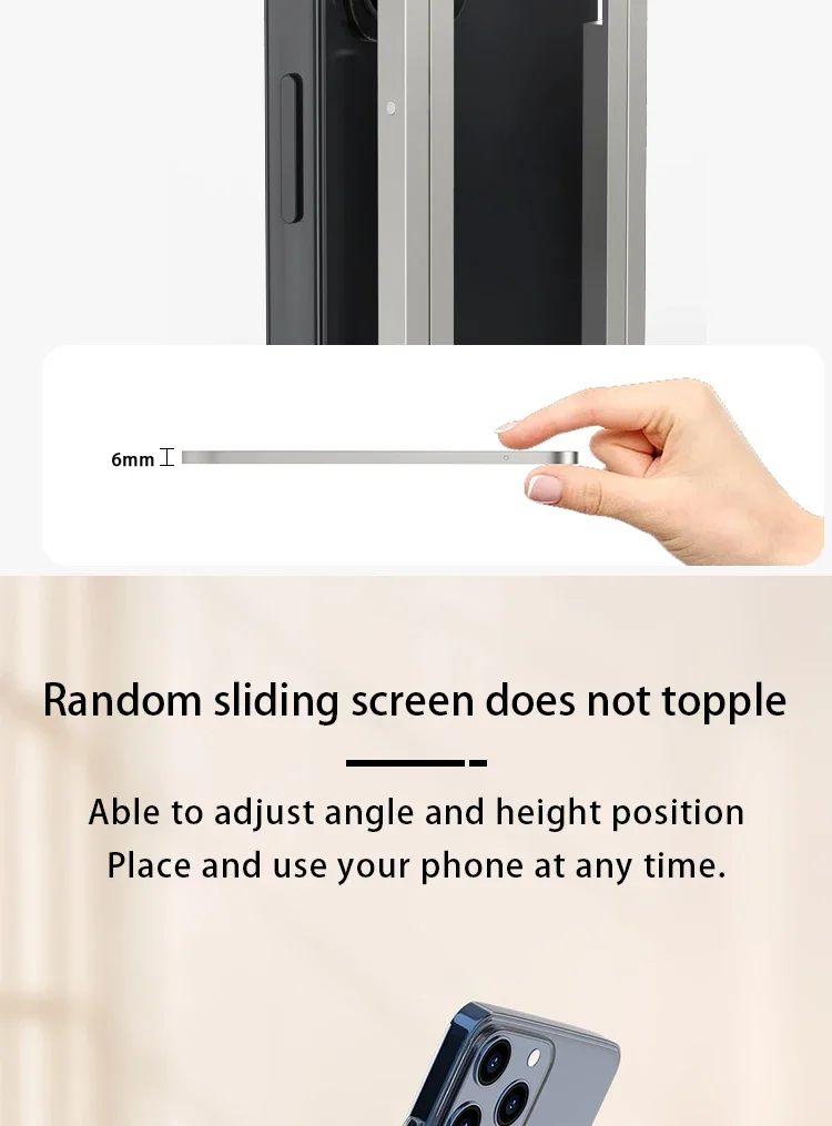 Handy-Ständer, Desktop-Lazy-Halter, Nachttisch, faltbar, multifunktional, Smartphone-Unterstützung für iPhone 13, 14, 15, max. Huawei Xiaomi – Detail 5