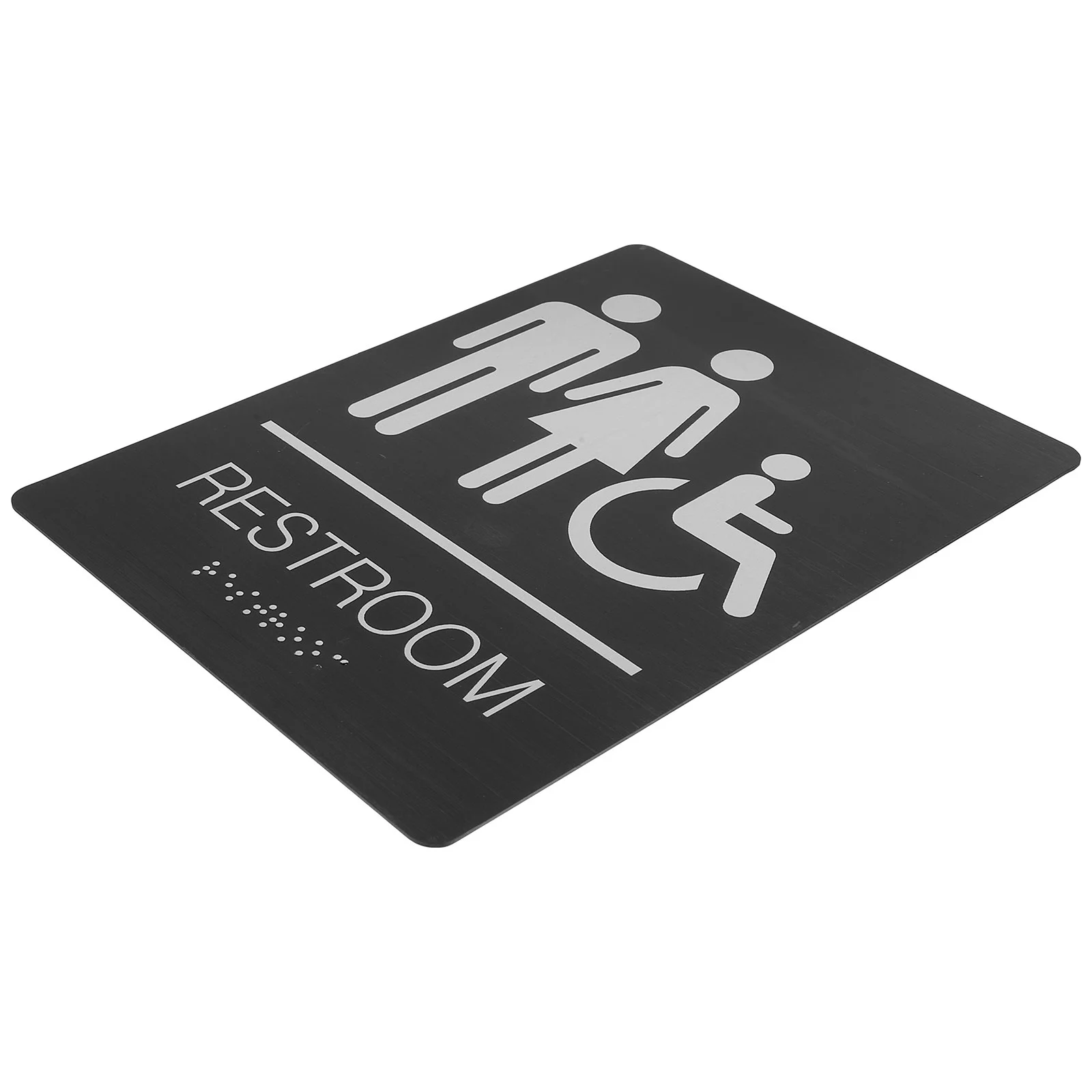 

Bathroom Sign Disabled Wheelchair for Toilet Double Sided Tape Restroom Men and Women