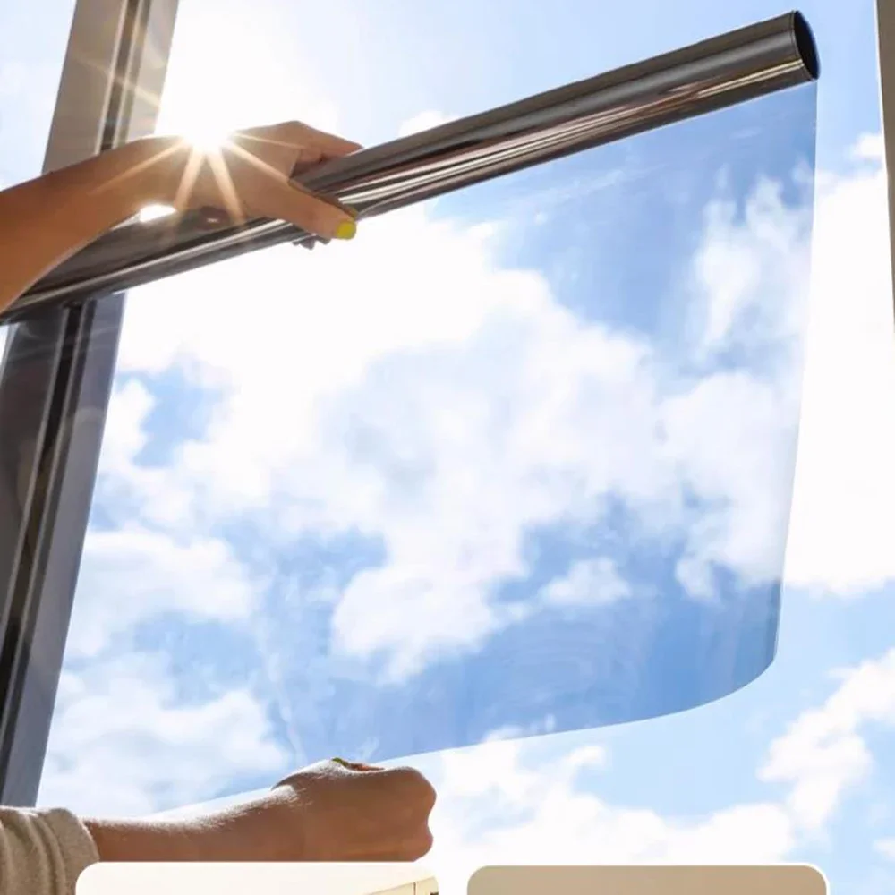 Window window film window privacy film window tint sticker Solar Insulation Film Anti-peep Anti-glare Blackout Glass Stickers Balcony One-way See-through Film Shading Gods