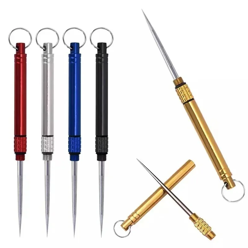 Portable Titanium Alloy Toothpick Brass Creative Combination Stainless Steel Portable Toothpick Fruit Outdoor Tool