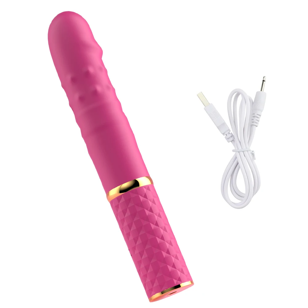 Beginner Automatic Telescopic Dildo Vibrator With Suction Cup G Spot Orgasm Massager Anal Plug Stimulator Sex Toy for Women