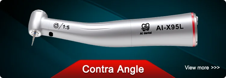AI-X95/X25/X15/X65 Internal Water Low Speed Contra Angle Handpiece Dental E-Type Air Motor Oral Hygiene Equipment Non-optic