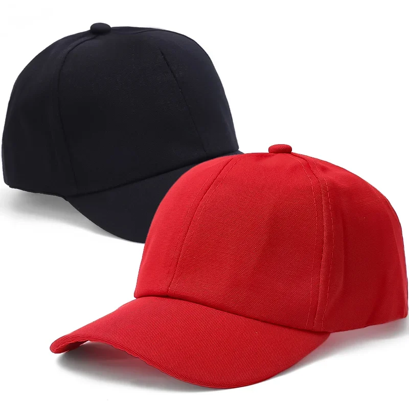 Men Women Unisex Black Hat Solid Color Baseball Cap Snapback Caps Outdoor Sunscreen Hats Fitted Casual Hip Hop Peaked Cap 2