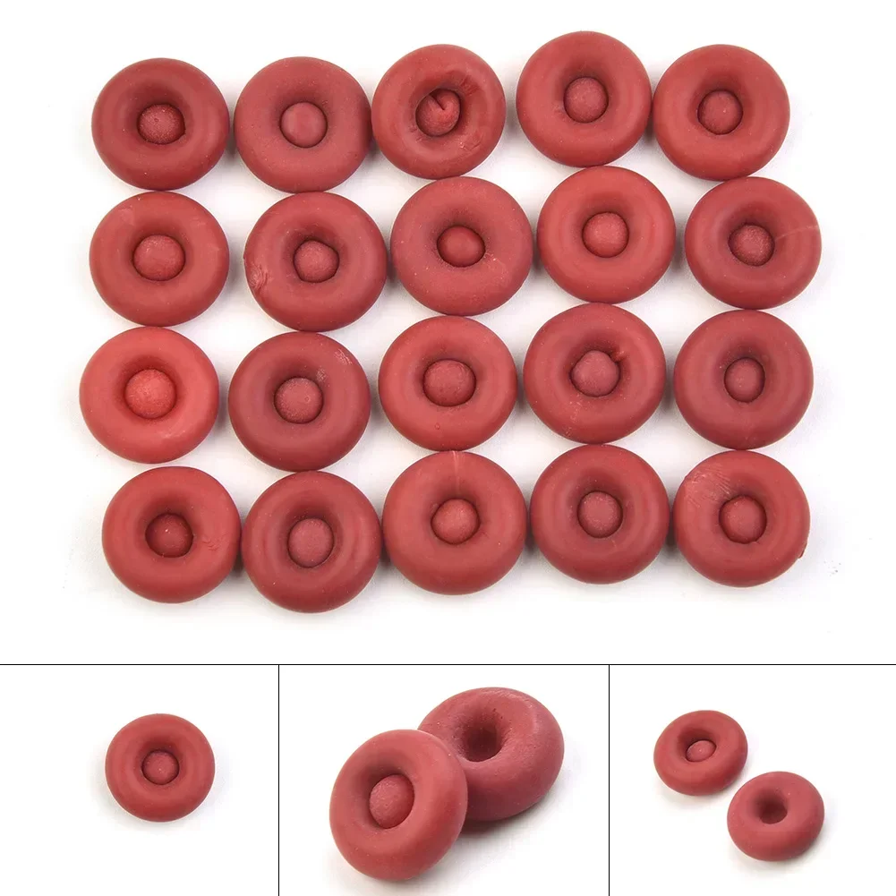 20Pcs Caulking Gun Nozzles Cap Red Caulk Saving Cap Caulk Sealer Saver Open Caulking Tube For Sealing And Preserving