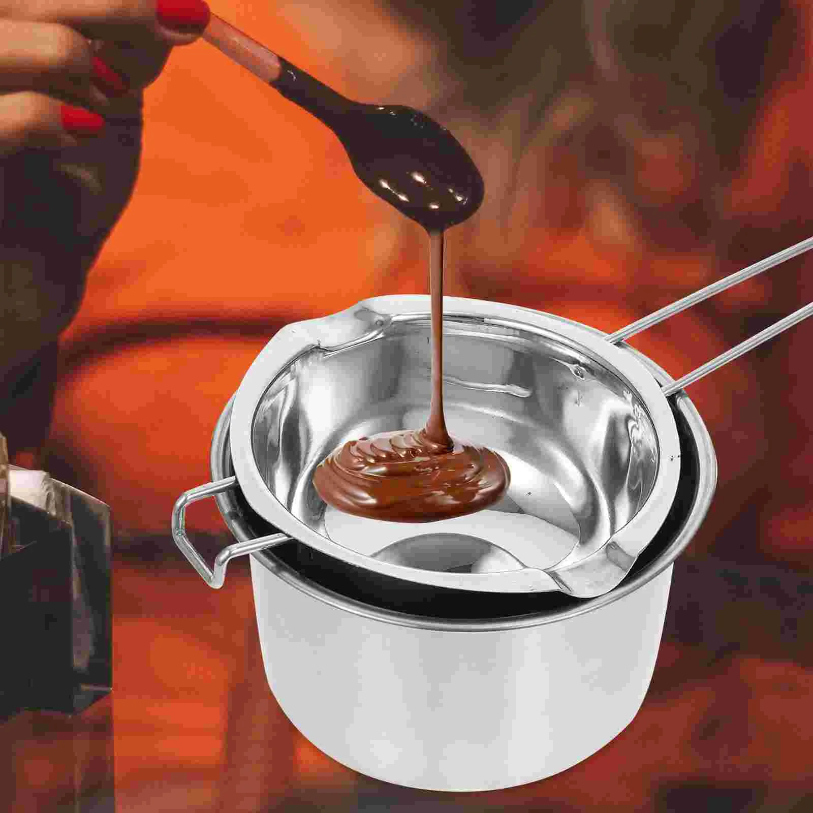 Stainless Steel Double Boiler Pot for Melting Chocolate Butter Cheese DIY  Candy Candles Making Tool with Handle Kitchen Bakeware - AliExpress