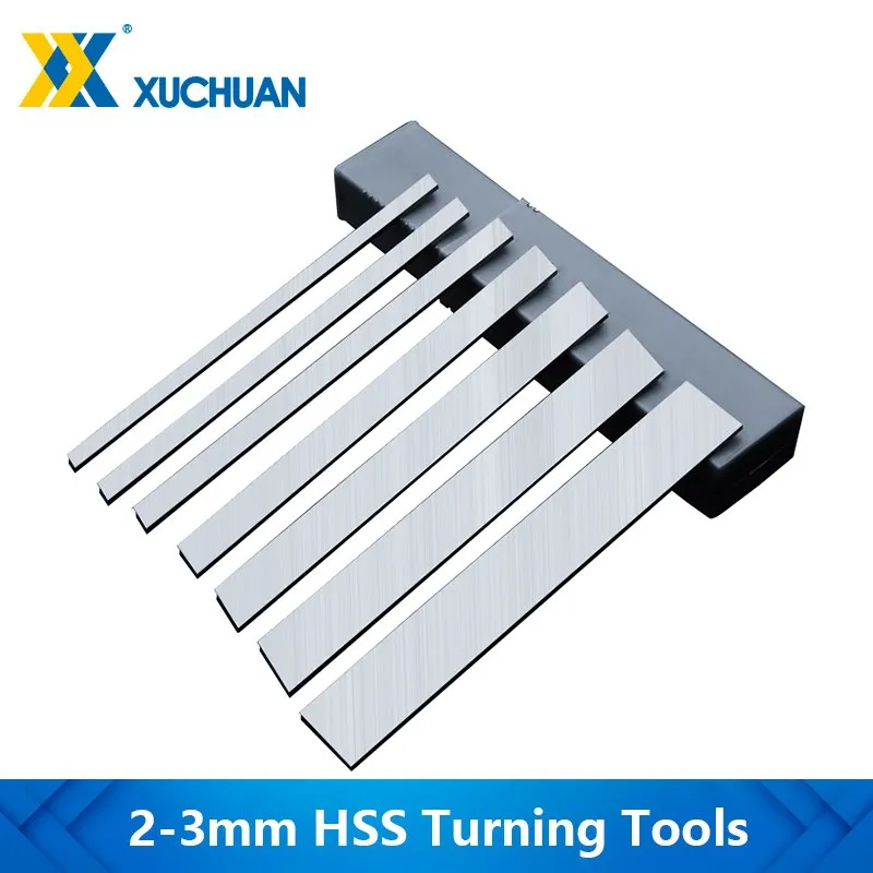 Lathe Turning Tool 2-3mm High Speed Steel Tools CNC Lathe Turning Tool Bar White Steel Machining Cutting Bar