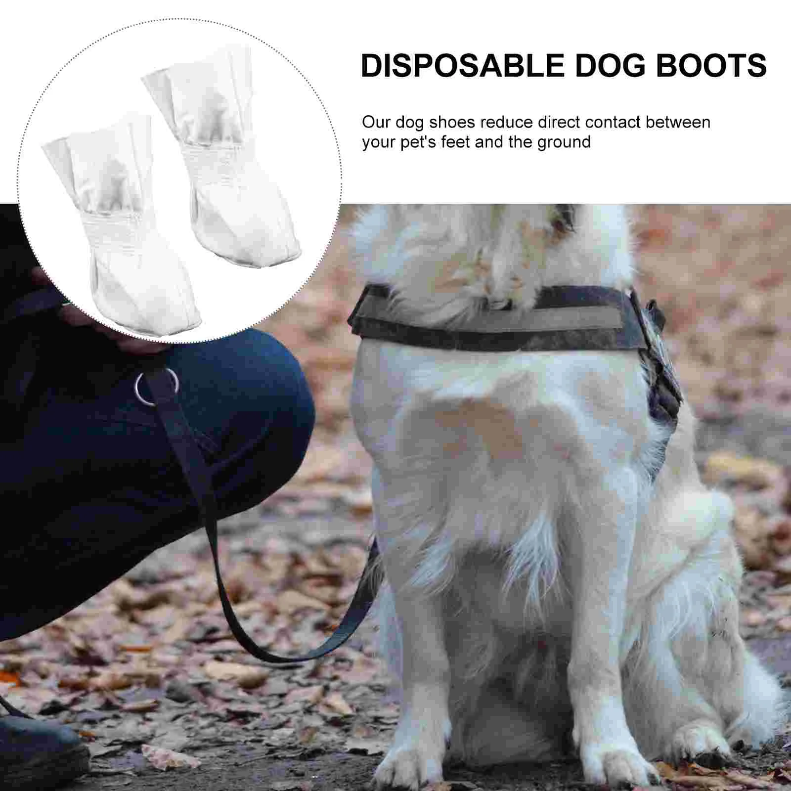 

4 Pcs Pet Foot Cover Dog Shoes for Small Dogs Covers Disposable Outdoor Boots Booties Puppy Cat