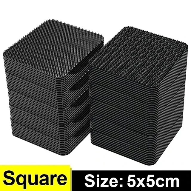 Carpet Fixing Stickers 100/2pc Double Faced High Adhesive Car Carpet Fixed Patches Home Floor Foot Mats Anti Skid Grip Tapes
