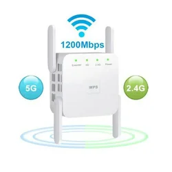 5G WiFi Repeater Wifi Amplifier Signal Wifi Extender Network Wi fi Booster 1200Mbps 5 Ghz Long Range Wireless Wi-fi Repeater