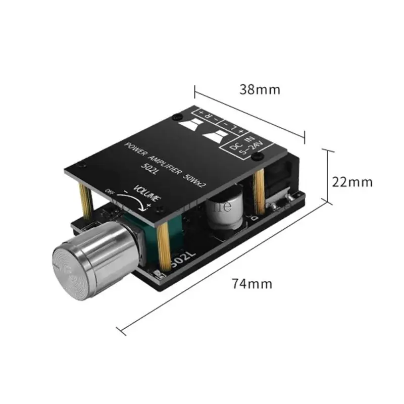 ZK 502L 100W 총 출력 사운드 보드 2.0 채널 품질 향상 사운드 87HC