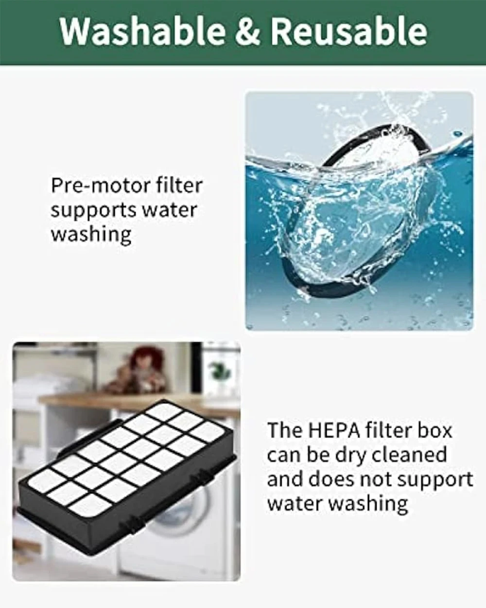 Replacement filters for Rowenta X-Trem Power Cyclonic vacuum cleaner RO6941EA RO6951EA RO6963EA RO6971EA RO6984EA RO6993EA vacuum cleaner accessories