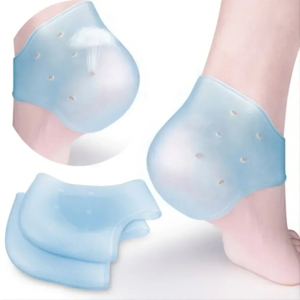 2PCS Heel Cushion Gel Heel Protector For Plantar Fasciitis Achilles Tendonitis Bone Spur Aching Feet Relieve Pain Pedicure Tools