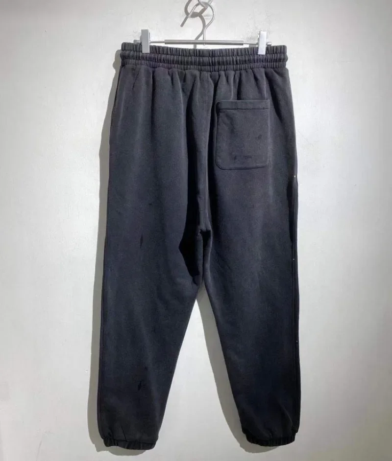 24ss Saint Louis Oversized Sweatpants Men Women 1:1 Speckled Graffiti Washed Pants