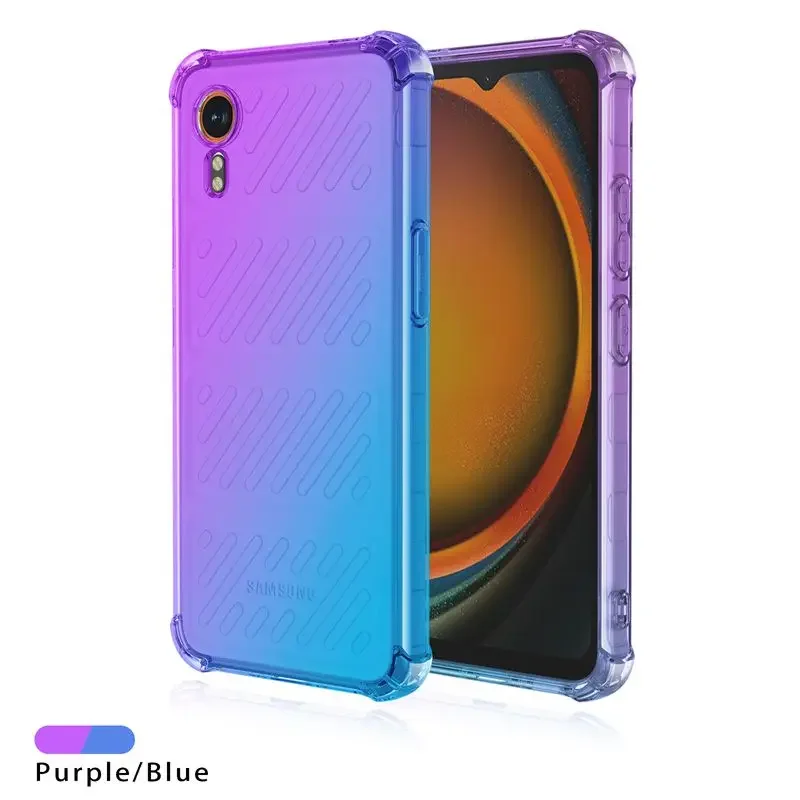 Gradient Shockproof Silicone TPU Case - Transparent Protective Cover