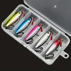 5 - Piece Metal Jig Fishing Lure Set - Premium Artificial Bait for Freshwater and Saltwater Fishing (FCP - 587)