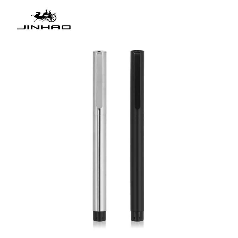 JINHAO 65 Steel Body Fountain Pen EF 0.38mm Nib Metal Ink Pen With A Converter 