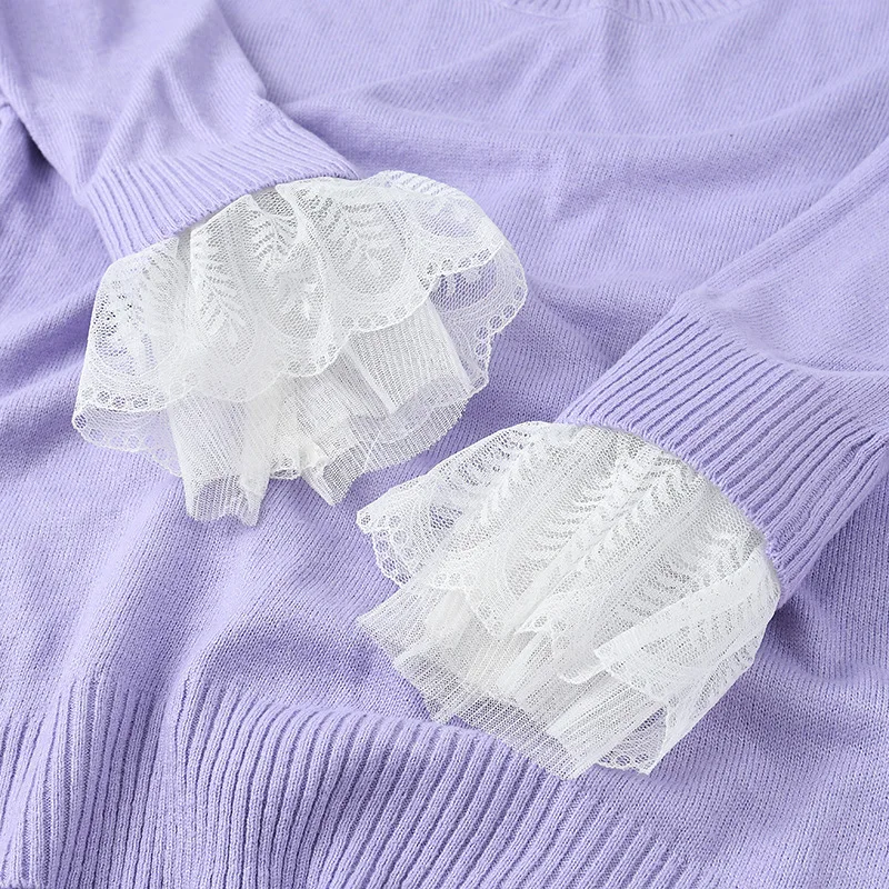 

Women White Detachable Fake Flare Sleeves Lace Floral Pleated Fake Cuff Black Sweater Blouse Ruffles Wrist Warmer Fake Cuff