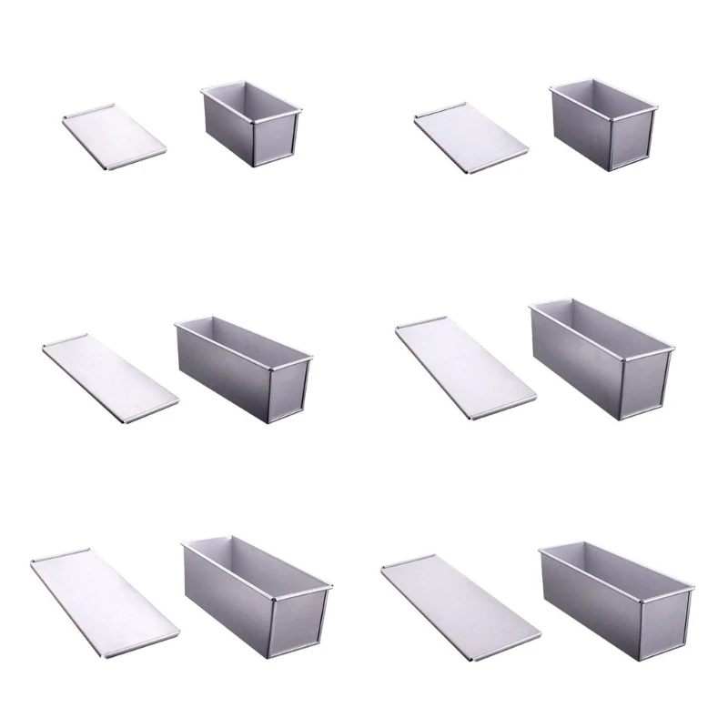 Food Grade Aluminum Alloy Loaf Pans Bread Toast Moulds Bread Molds Cake