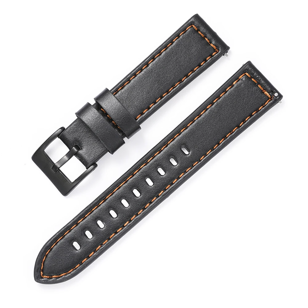 

20mm Leather Watchband For Huami Amazfit Bip S/U Pro Watch Strap Bracelet For Amazfit GTS 3 2 2E/GTS2 Mini/GTR 42mm Correa Band