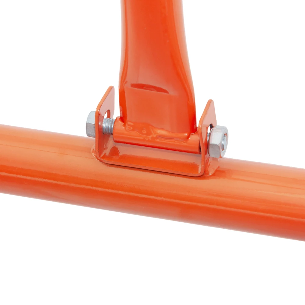 Robuster Orangenplattenwagen für Gipskarton mit 1000 kg Tragfähigkeit. Rigips-Transportwagen mit Rollen für Paneele – Detail 8