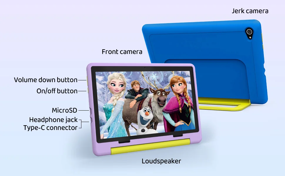 Kids Cartoon Tablet - 10 Android Octa-Core 8GB RAM 64GB ROM Learning  Games