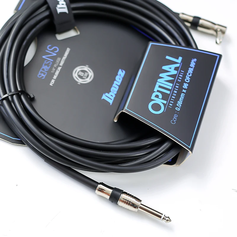 Ibanez Guitar Cable 3 metre Straight or Right-Angle Plug Copper Core Low-Latency Noise-Reducing Audio Cable Japan Original