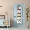 Over The Door Organizer with 5 Large Pockets Hanging Storage Shelves Grey 3