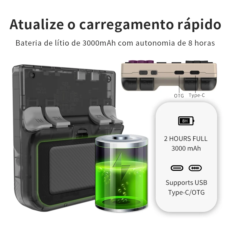 POWKIDDY V10 - Console de jogos portátil 3.5 polegadas - Image 4