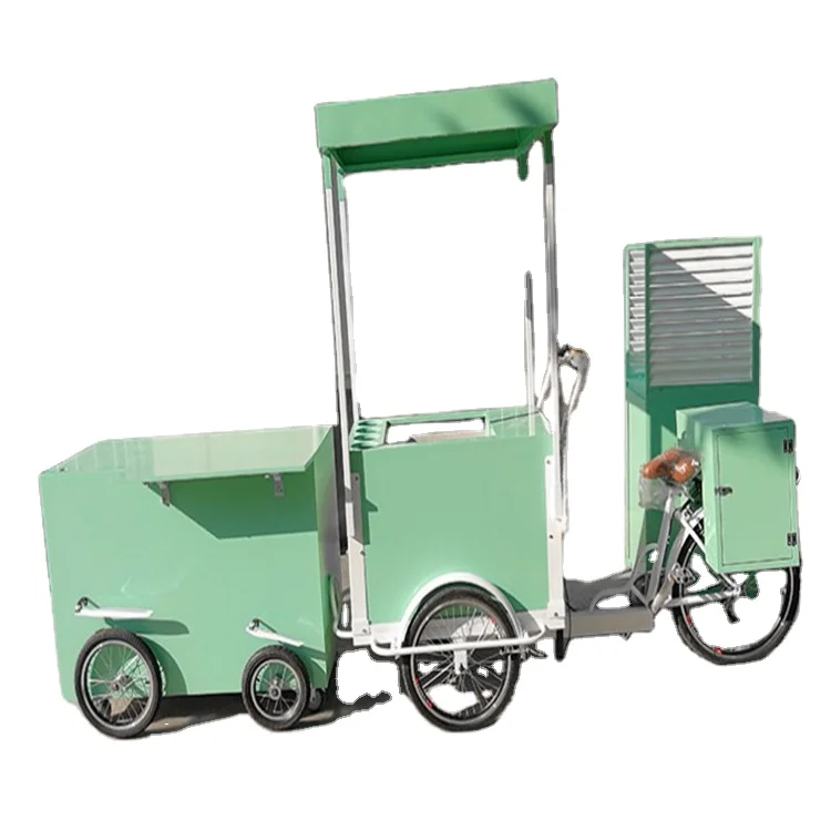 

OEM Customized Cotton Candy Electric Bike Mobile Cargo Bicycle Human Foot Tricycle Sales Manufacturerscustom