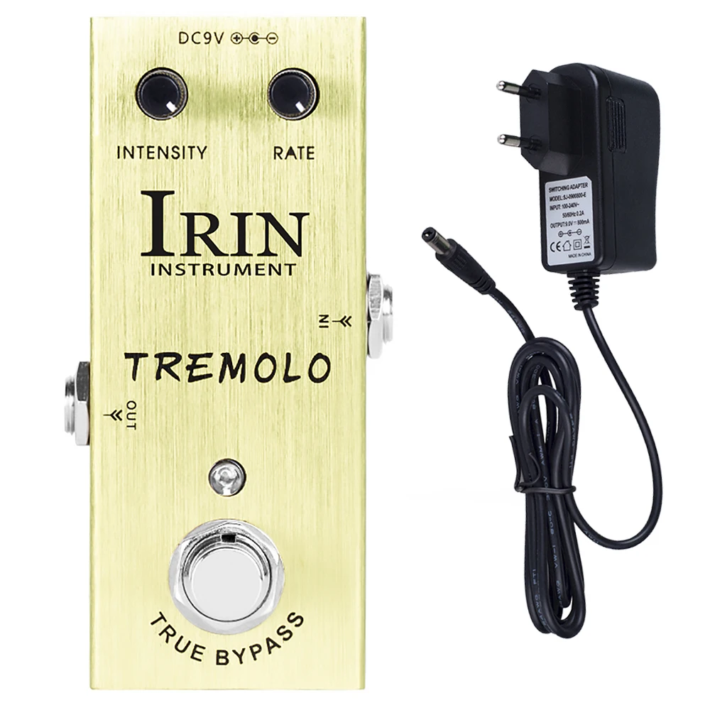 

IRIN AN-07 Tremolo Electric Guitar Effect Pedal Classic Photoelectric Tube Circuitry Amplifier Tremolo With Adapter True Bypass