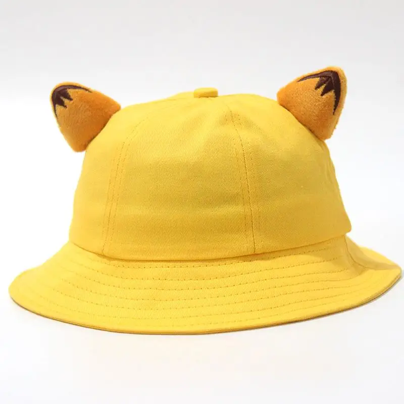Children Little Yellow Fisherman Hat Cartoon Kindergarten Students