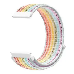 Nylon Loop Smartwatch Band - Universal 20mm/22mm Bracelet Strap - 22mm (Colorful)