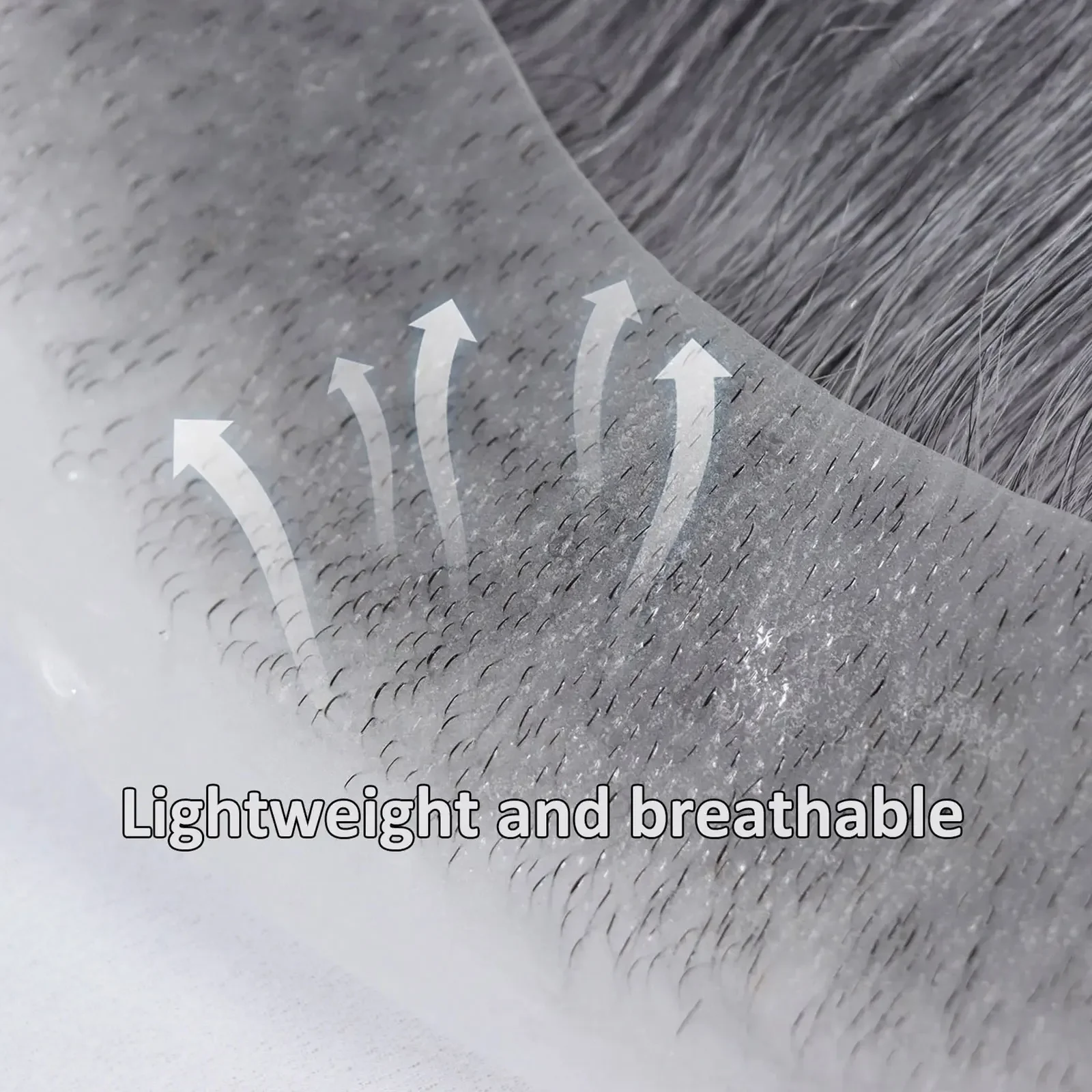 رمادي شعري الإنسان للرجال الشعر المستعار 1B60 مستق...