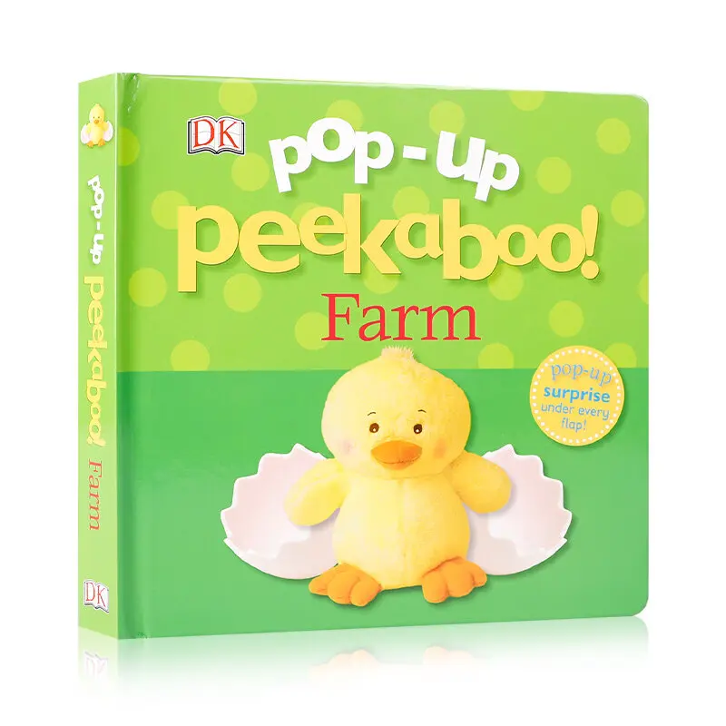 

MiluMilu DK Published English Original Import Pop-Up Peekaboo Farm Three-Dimensional Flip Children's