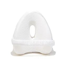 Ergonomic Heart - Shaped Memory Foam Knee Pillow for Leg Support and Pain Relief (WHITE)