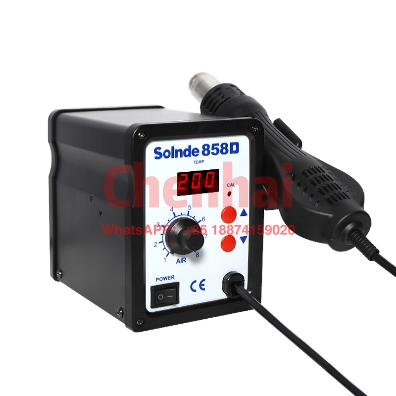

858D SMD Rework Station 700W Soldering Station Annd Hot Air Gun Welding Repair Sets With 3 Nozzles