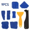 9pcs Caulking Tool Kit Plastic Sealant Finishing Tool with Multiple Shape and Size Portable Grout Scraper Multipurpose Caulk 4