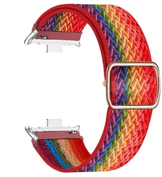 Elastic Nylon Strap for Smartwatch - Sporty Braided Watch Band Loop for Women and Men (Pride Edition)