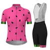 Watermelon Pink Women's Cycling Kit Summer Short Sleeve Cycling Jersey Breathable Anti-UV Woman Jersey Maillot Ciclismo Mujer 1