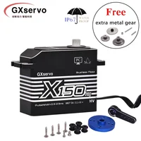 GXservo 100kg 120kg 130kg 150KG Brushless Servo Large Torque High Voltage Full Metal Gear Waterproof Motor 1/5 RC Car boat Drone 1
