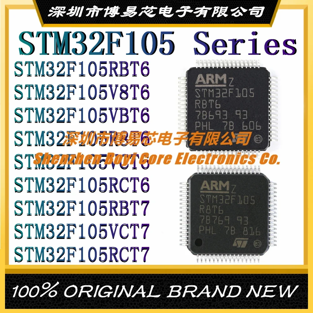 STM32F105RBT6 STM32F105V8T6 STM32F105VBT6 STM32F105R8T6 STM32F105VCT6 STM32F105RCT6 STM32F105RBT7 STM32F105VCT7 STM32F105RCT7 new stm32f105v8t6 stm32f105vbt6 stm32f105vct6 stm32f105vct7 stm32f107vbt6 stm32f107vct6 stm32f stm ic mcu chip lqfp 100 in stock